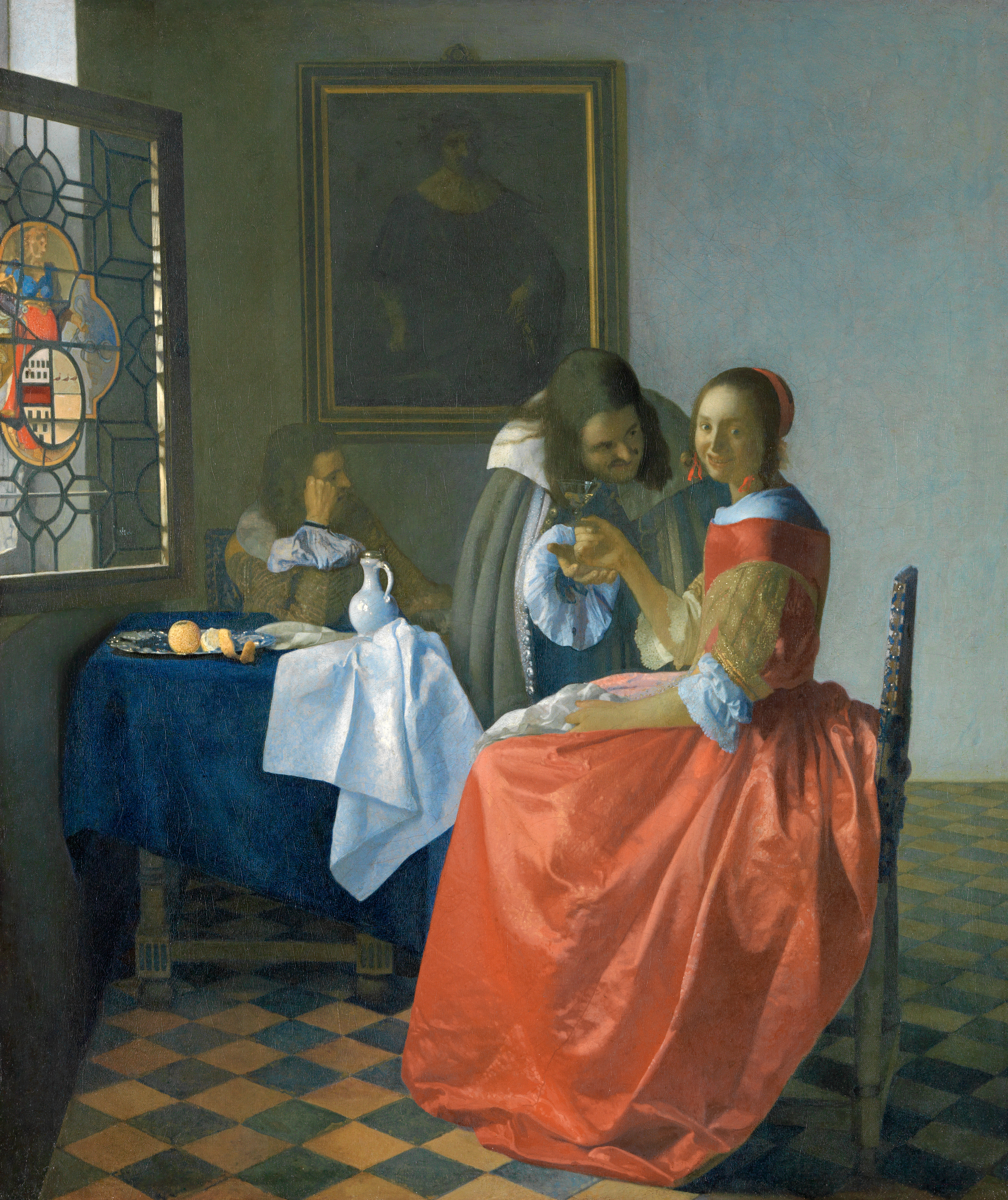 Jan Vermeer, Das Mädchen mit dem Weinglas, Foto: Cordes, HAUM