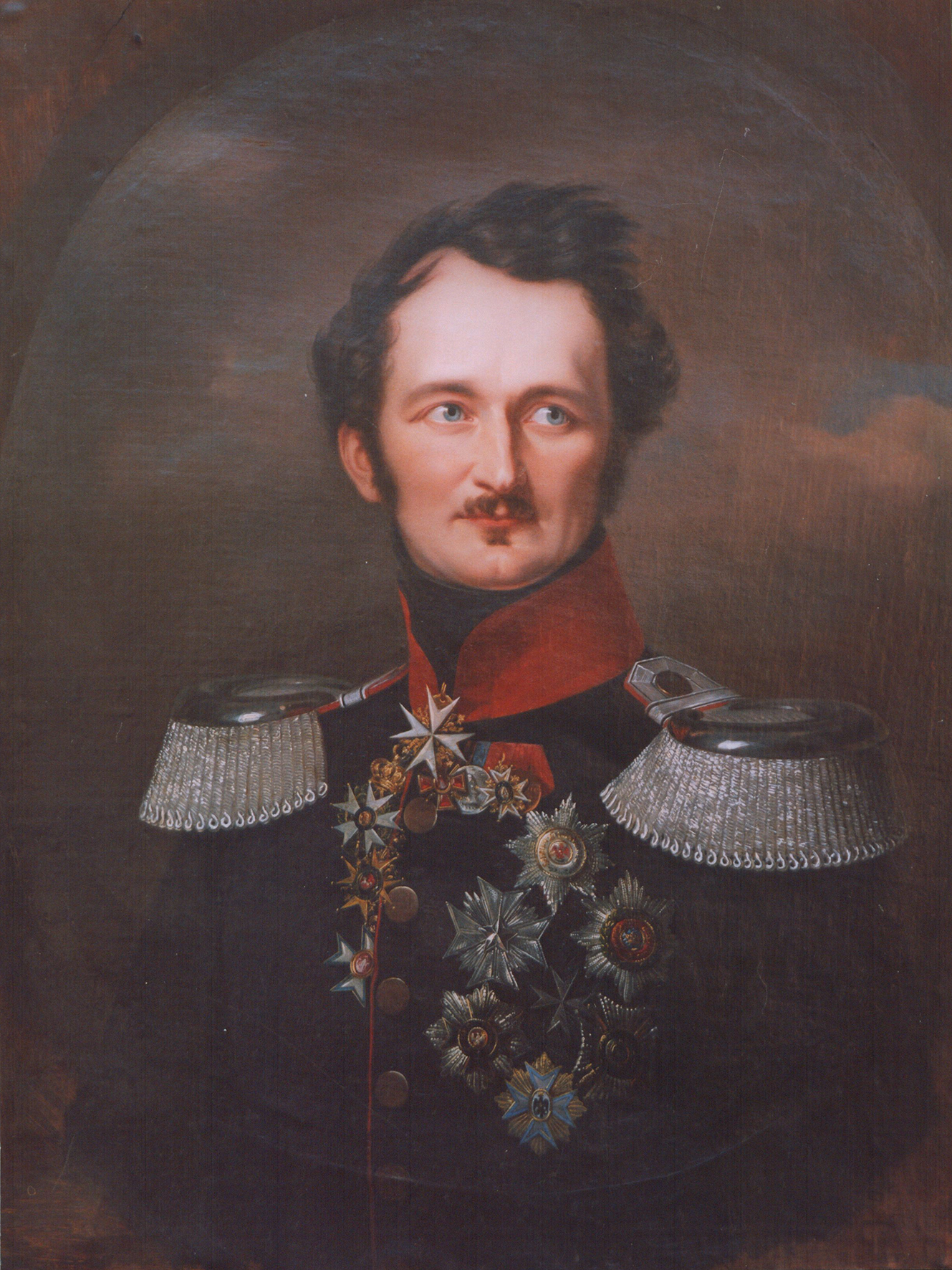 Franz Krüger: Hermann Fürst von Pückler-Muskau in preußischer Uniform, 1846, Öl auf Leinwand. Leihgabe Hermann Graf von Pückler, München. © Hermann Graf Pückler, München/Branitz