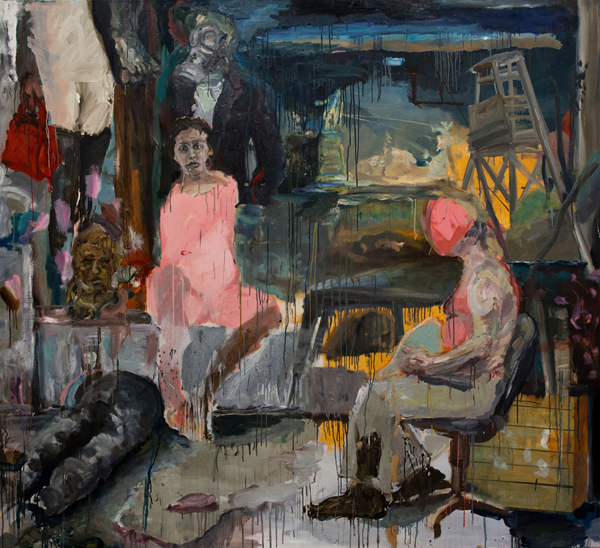 All bunnies can fly 2015 oil on canvas 200x220cm
