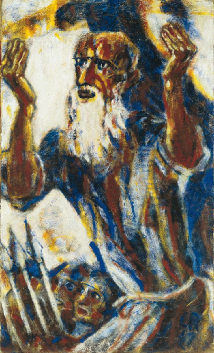 Christian Rohlfs, „Der Prophet“ 1917, Öl auf Leinwand, 110,5 x 61,5 cm © Kunsthalle zu Kiel, Foto: Martin Frommhagen