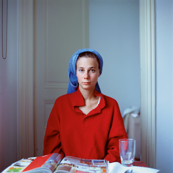 Melinda after hairwashing (up), 2005, Paris