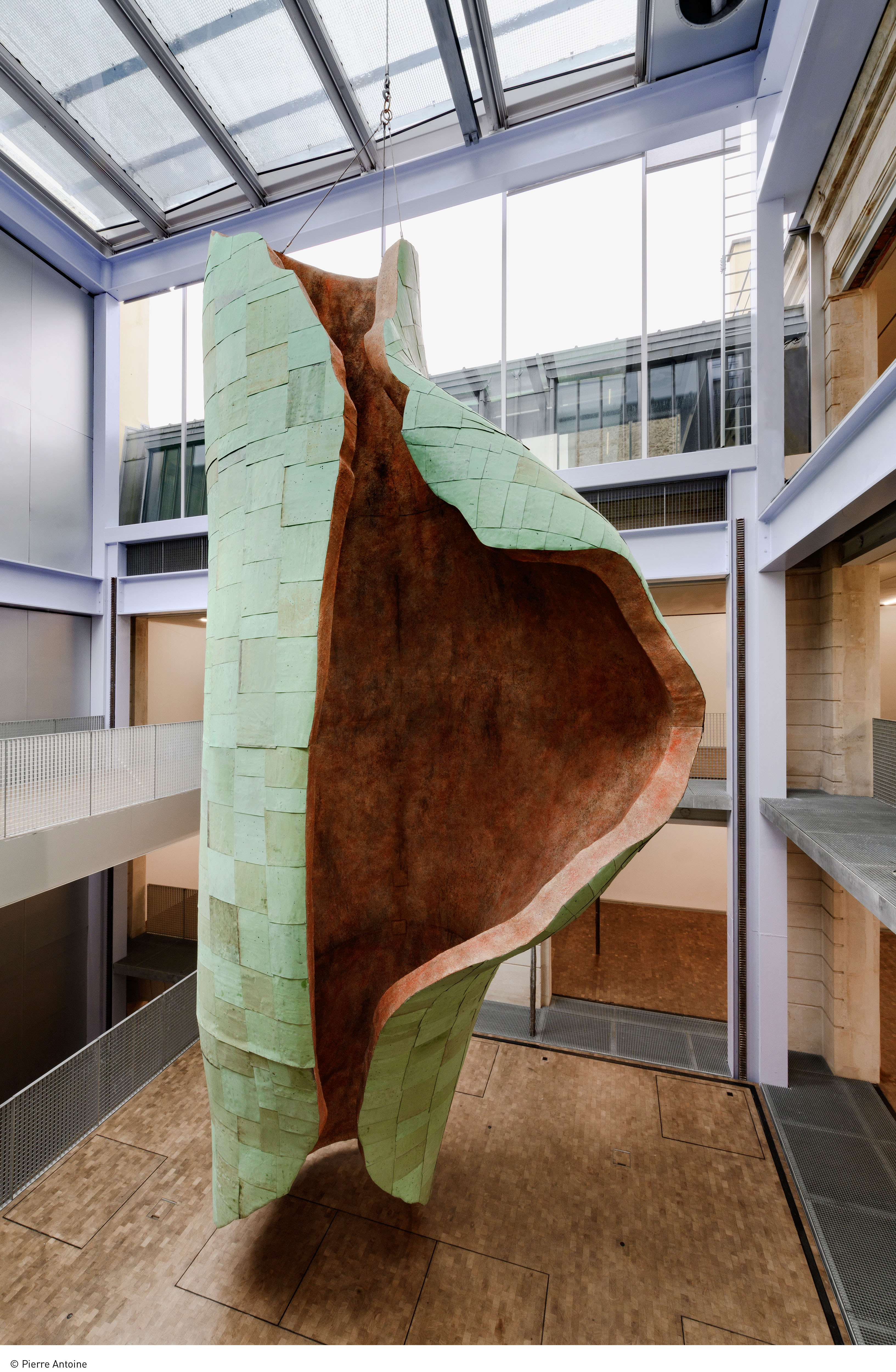 Katinka Bock: Rauschen, 2019. copper, bronze, ceramics. 700 x 400 x 250 cm. Courtesy the artist, Meyer Riegger Berlin/Karlsruhe,.Jocelyn Wollf, Paris, Greta Meert, Brussels