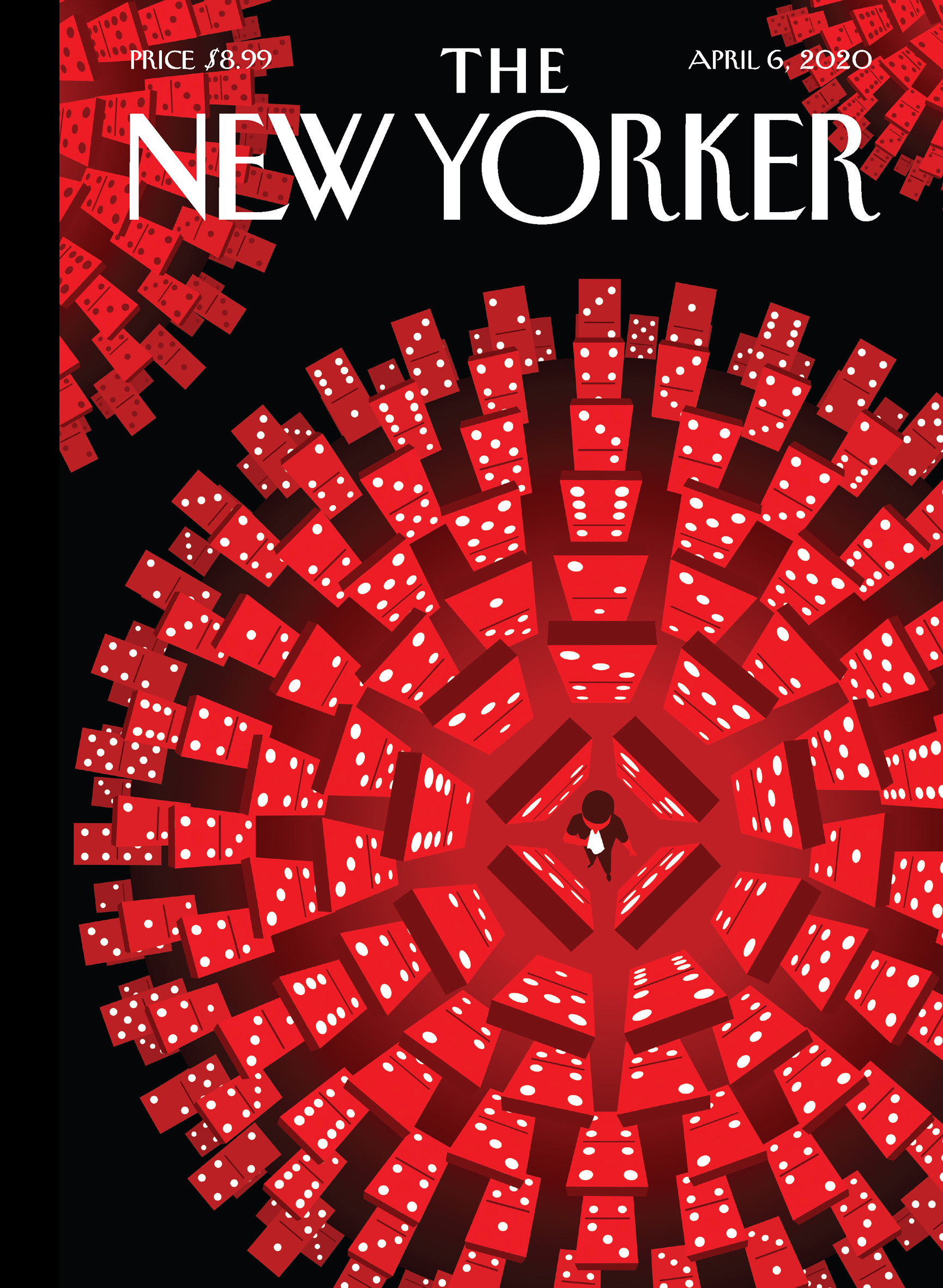 Christoph Niemann, Critical Mass, 2020, Titelbild The New Yorker ©  Christoph Niemann, 2025