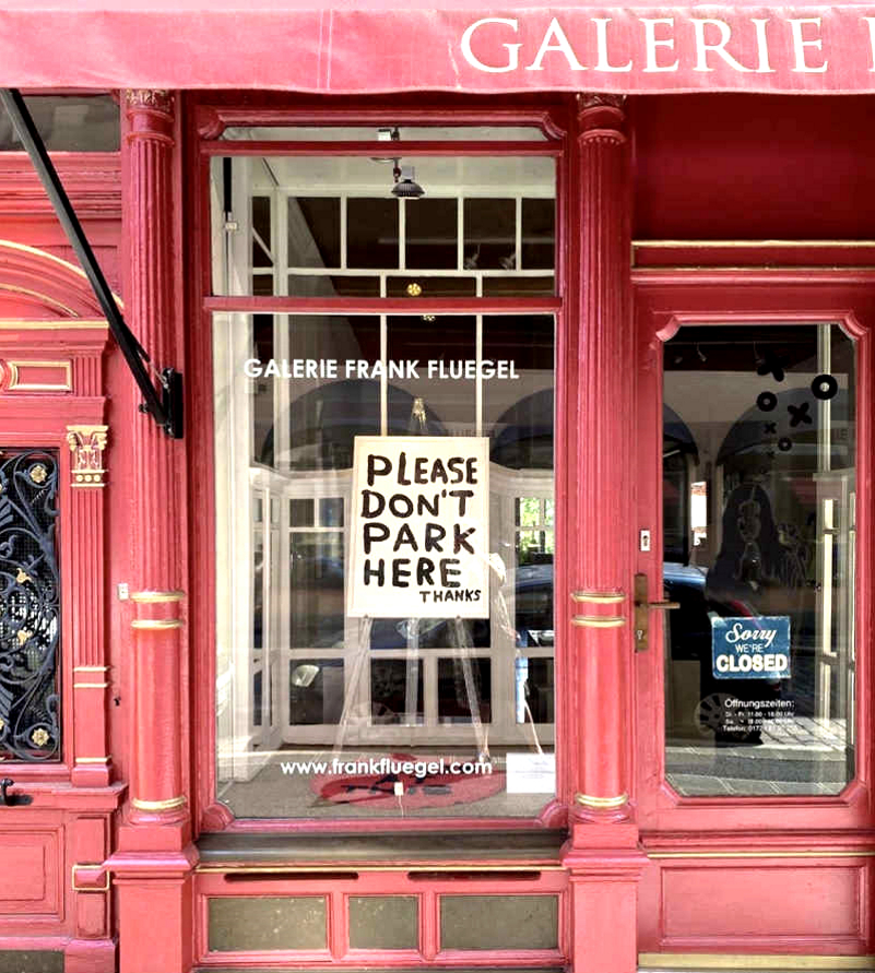 David Shrigley Shop Window Installation FRANK FLUEGEL GALERIE