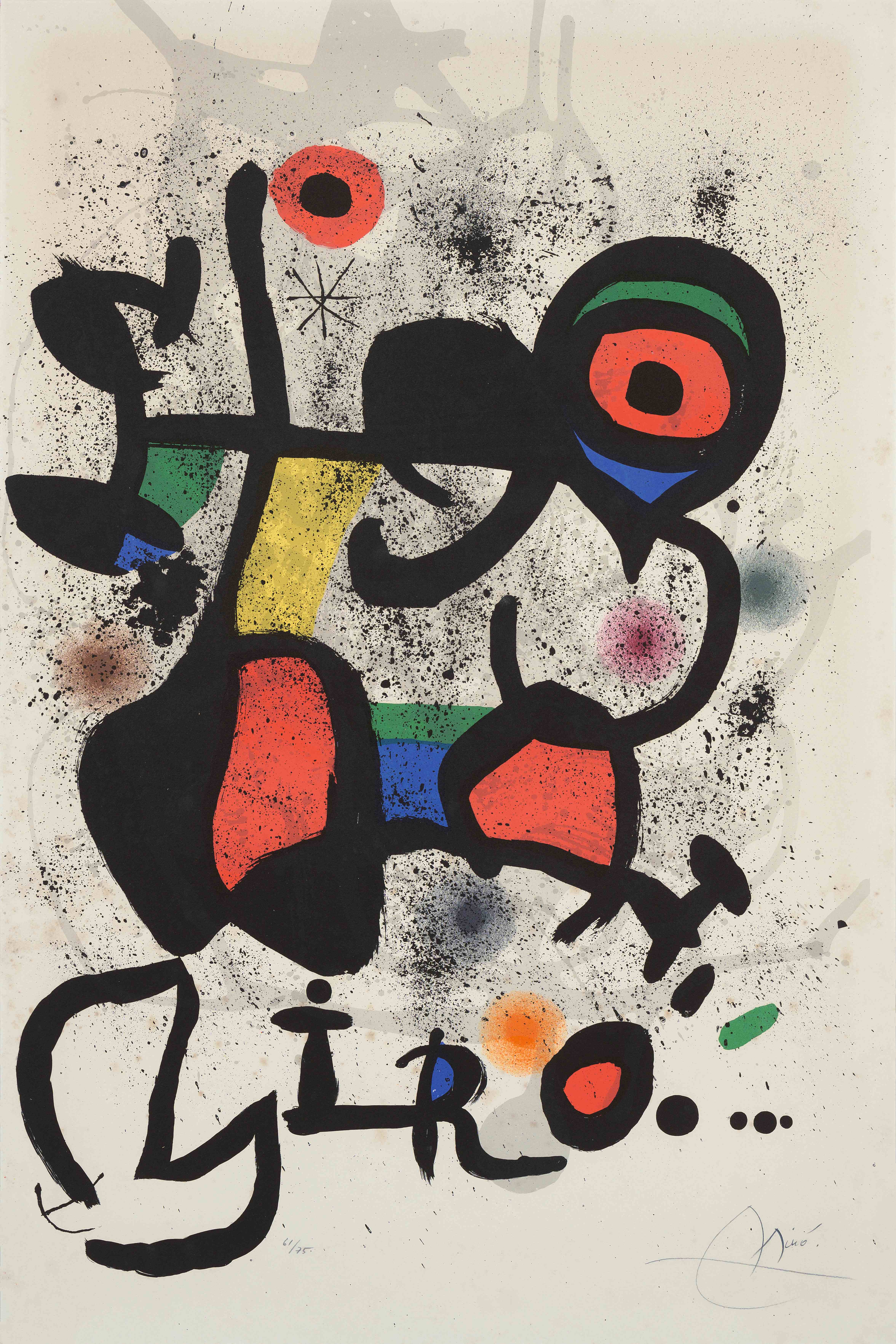 Joan Miró, Ausstellungsplakat Zürich, 1972, © Successió Miró /VG Bild-Kunst Bonn 2022 
