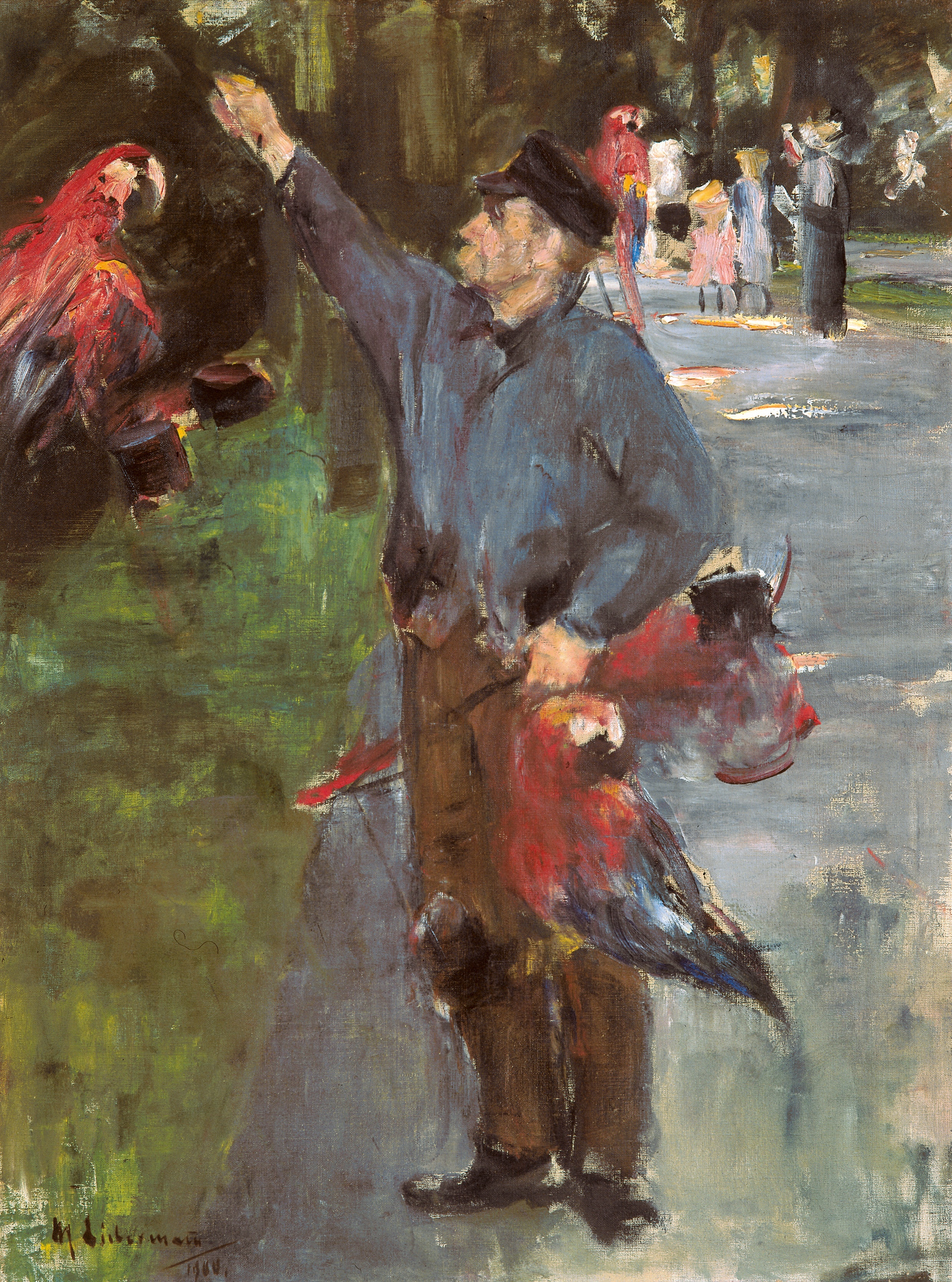 Max Liebermann Papageienmann, 1901 Öl auf Leinwand, 85 × 63,5 cm Privatsammlung
