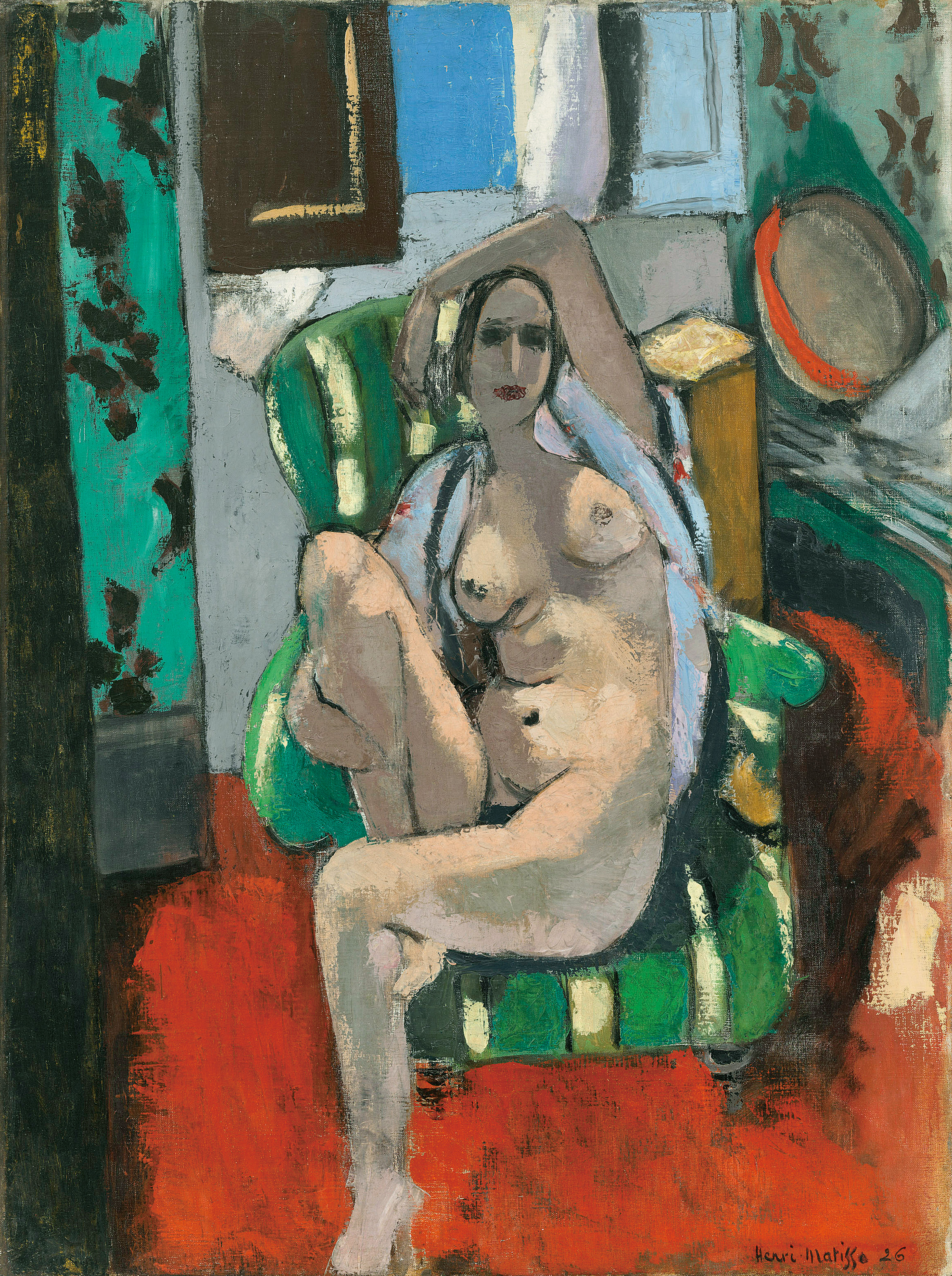 Henri Matisse (1869 – 1954). Odaliske mit einem Tamburin, 1925/26. Öl auf Leinwand, 74,3 x 55,6 cm. The Museum of Modern Art, New York/© Succession H. Matisse / VG Bild-Kunst. Bonn 2017 / Foto: 2017. Digital Image, The Museum of Modern Art, New York / Scala, Florenz