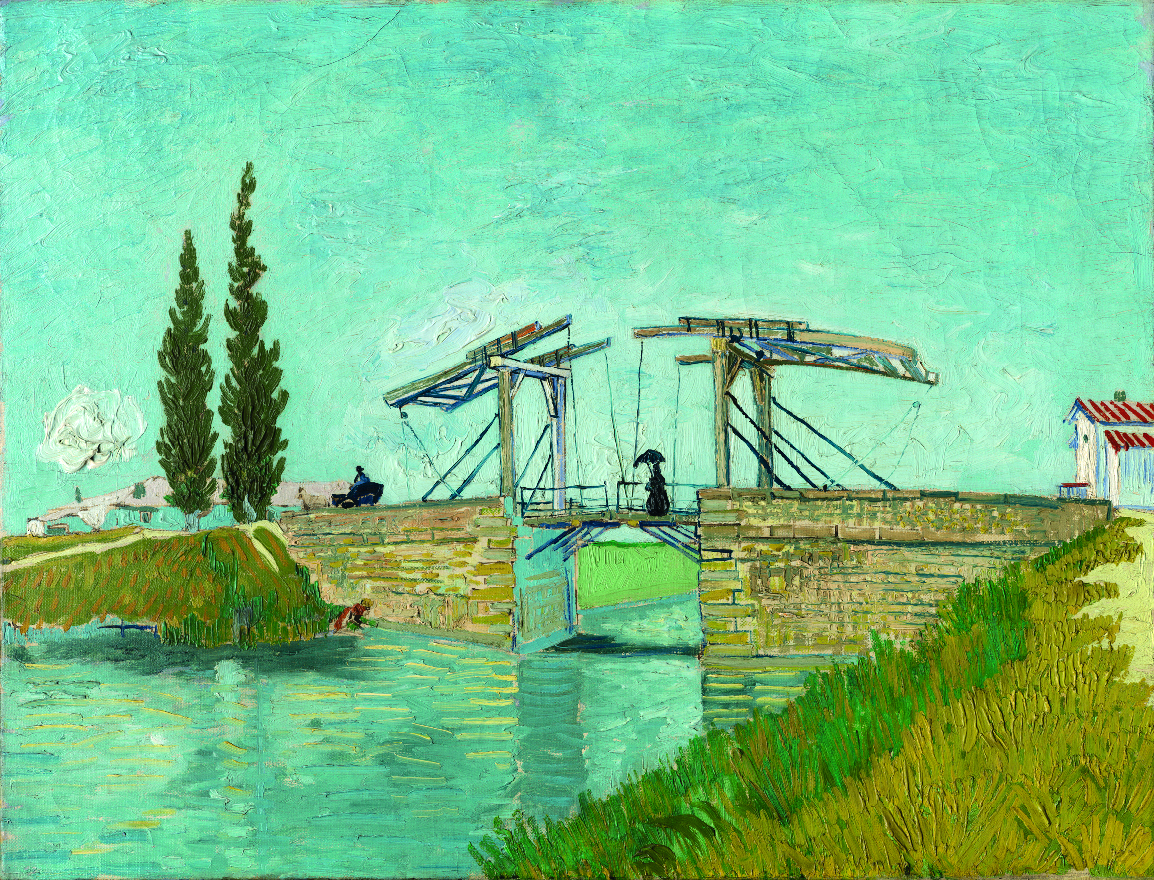 Vincent van Gogh, Die Zugbrücke, 1888, Öl auf Leinwand, Wallraf-Richartz-Museum & Fondation Corboud, Köln, Foto: © Rheinisches Bildarchiv, Köln