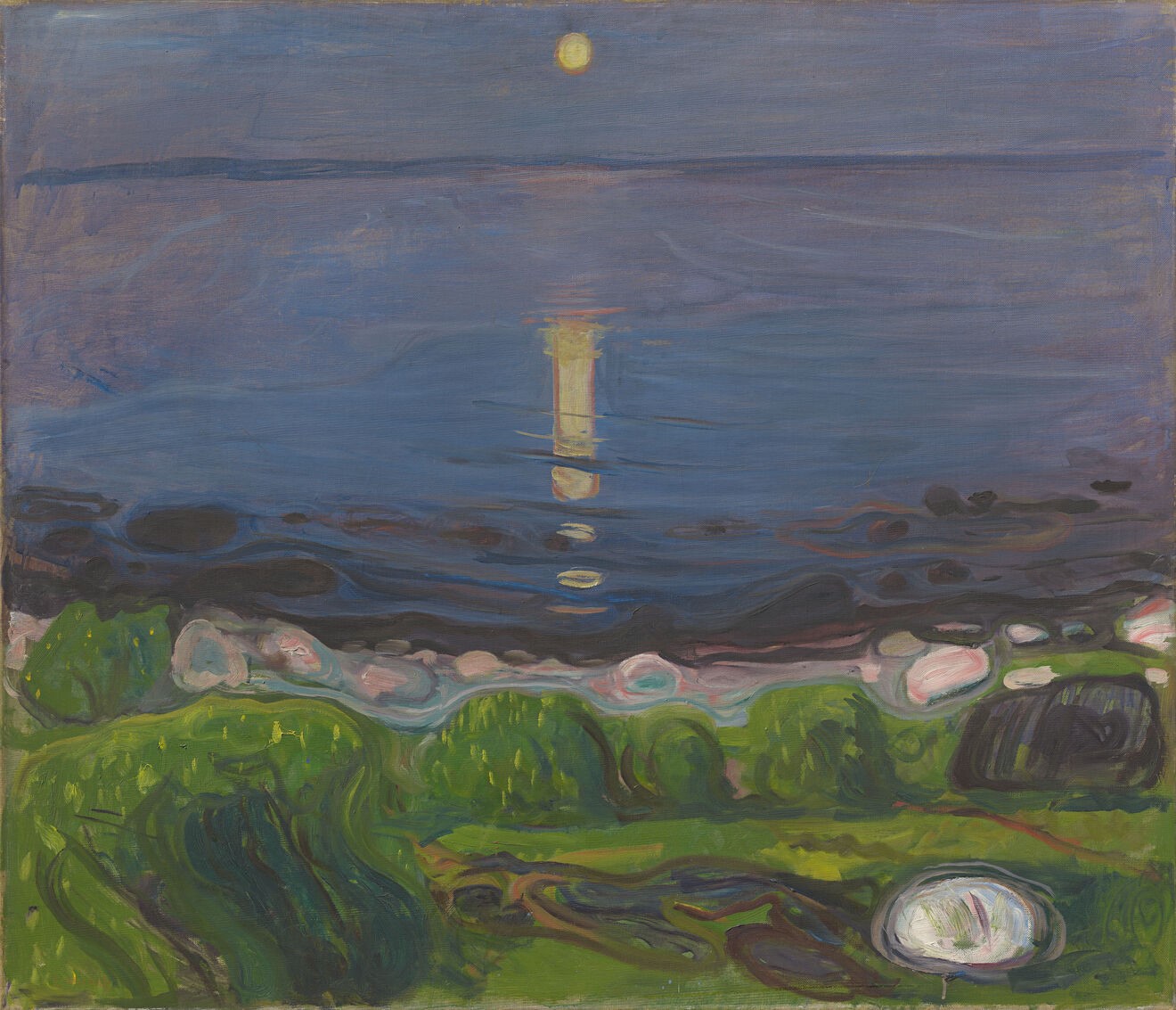 Edvard Munch, Sommernacht am Strand, 1902/03, © Privatsammlung 