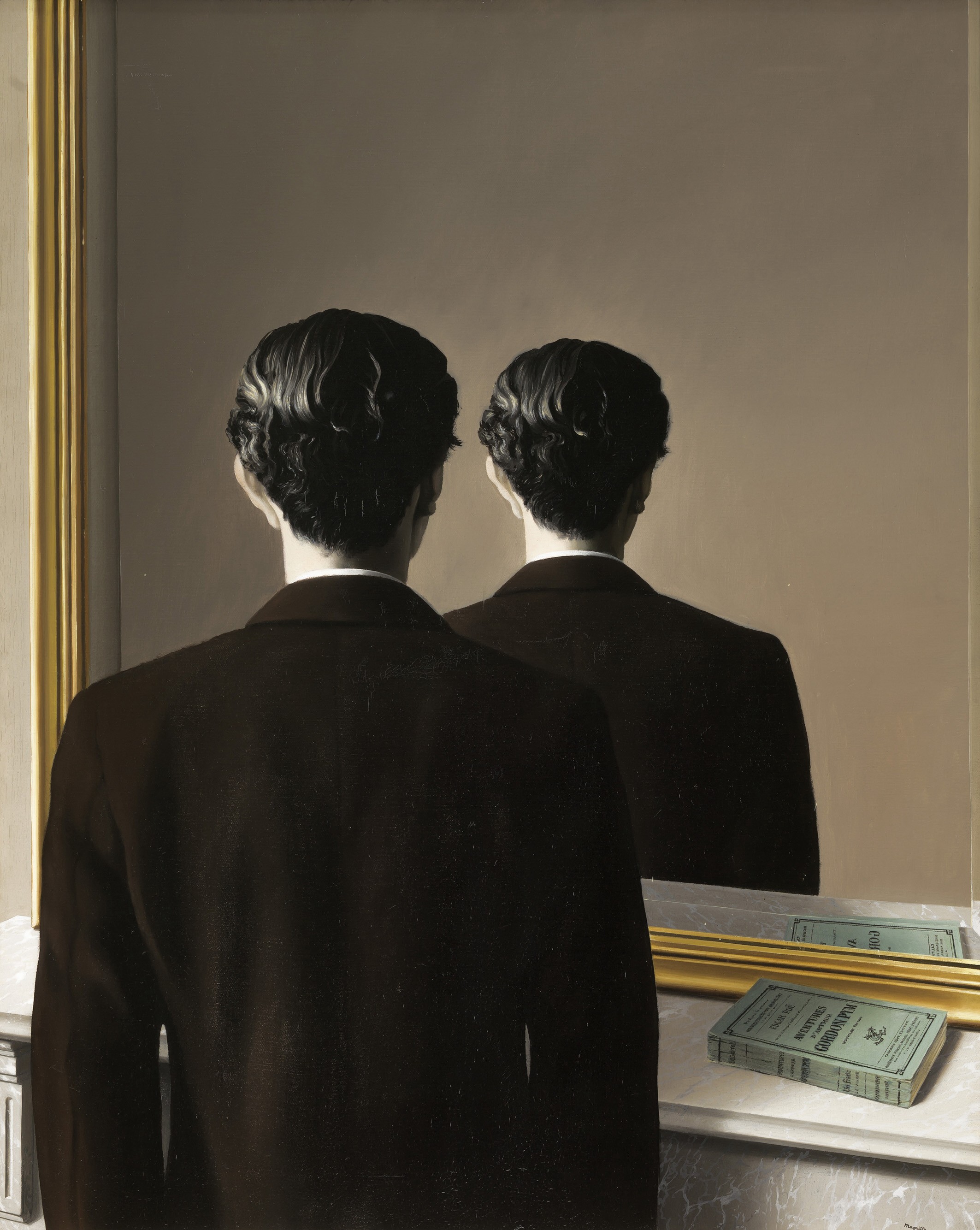 René Magritte (1898–1967). La reproduction interdite (Reproduktion verboten), 1937. Öl auf Leinwand, 81,5 x 65,5 x 2 cm. Provenienz: Sammlung Edward James. Museum Boijmans Van Beuningen, Rotterdam. © VG Bild-Kunst, Bonn 2015 