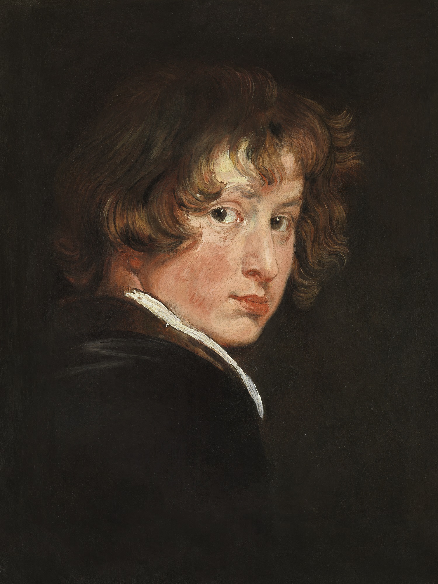 Anthonis van Dyck, Selbstbildnis, um 1615. Öl auf Eichenholz, 43 x 32,5 cm. © Wien, Gemäldegalerie der Akademie der bildenden Künste