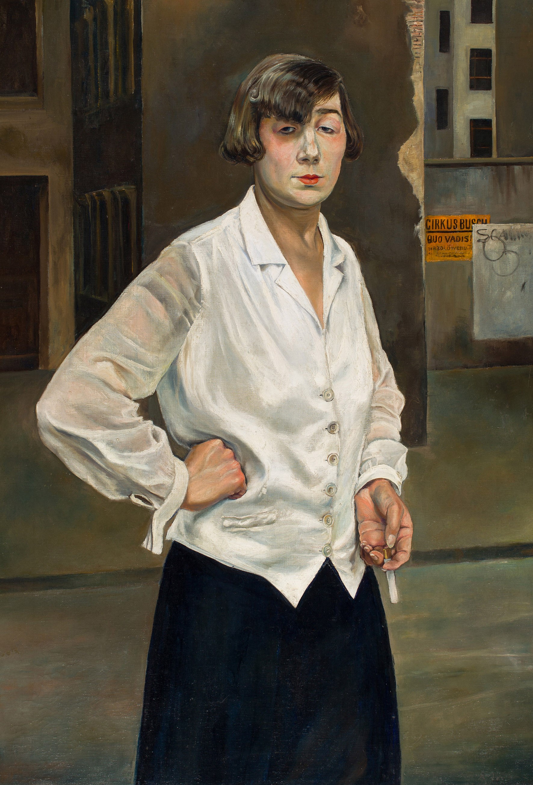 Rudolf Schlichter, Margot, Berlin, 1924, Öl auf Leinwand, 110,5 x 75 cm, Stadtmuseum Berlin, © Viola Roehr von Alvensleben, München, Foto: Michael Setzpfandt, Berlin