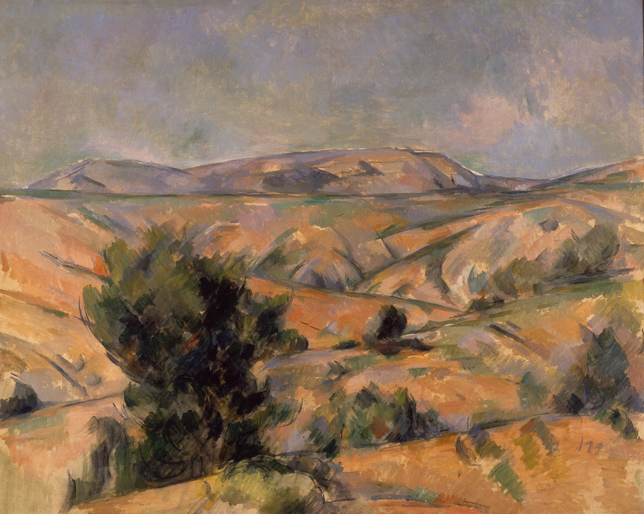 Paul Cezanne, Montagne Sainte-Victoire, von Gardanne aus gesehen, 1892-95, Yokohama Museum of Art