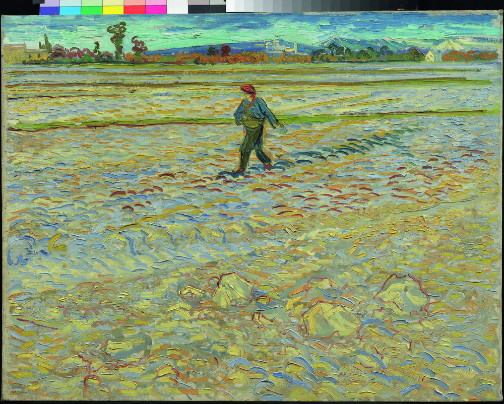 Vincent van Gogh: Le semeur (Der Sämann), 1888, Öl auf Leinwand, 72 x 91,5 cm, Hahnloser/Jaeggli Stiftung, Winterthur, Foto: Reto Pedrini, Zürich