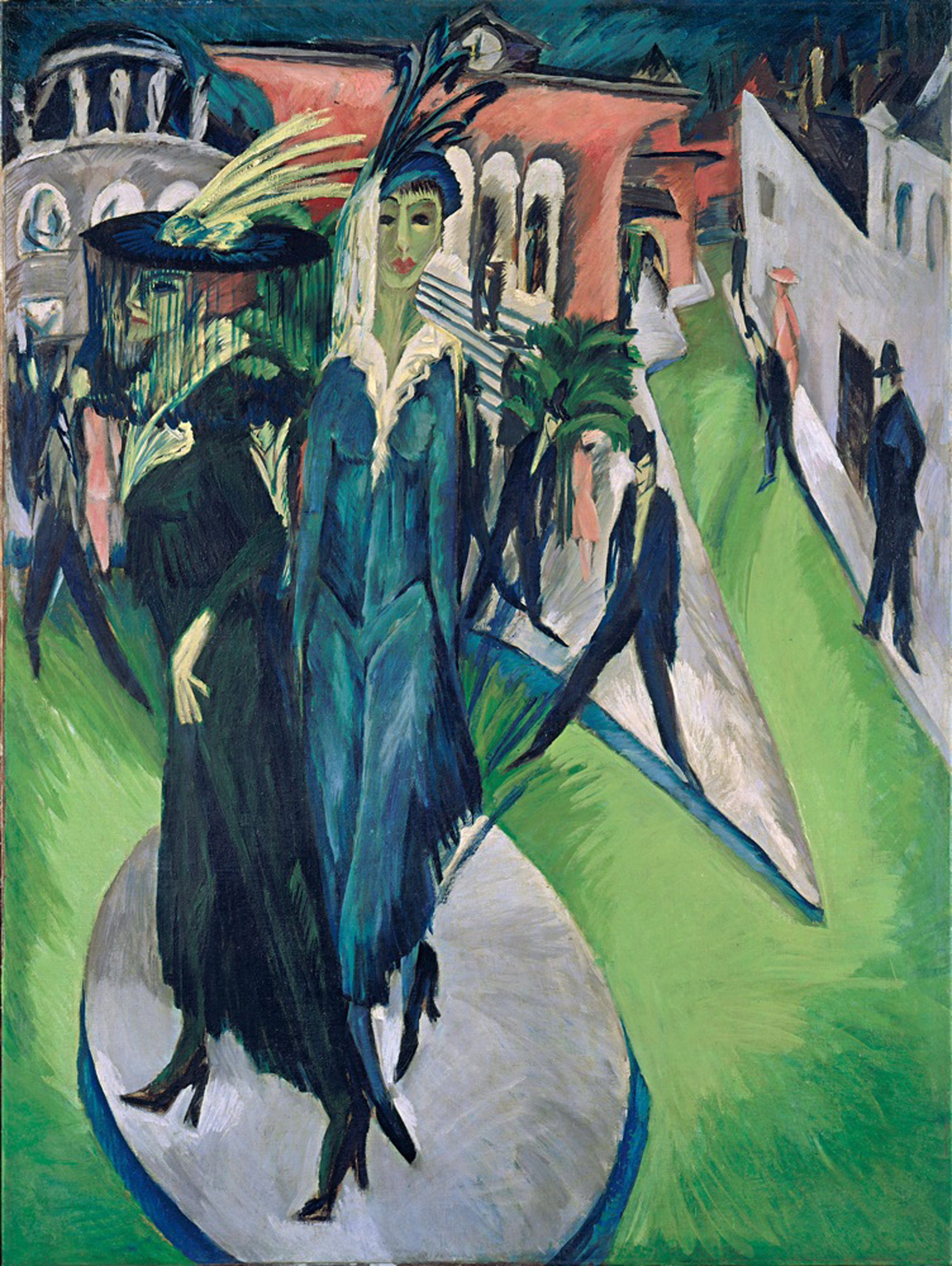 Ernst Ludwig Kirchner: Potsdamer Platz, 1914 | Öl auf Leinwand, 200 x 150 cm | © bpk / Staatliche Museen zu Berlin, Nationalgalerie / Jörg P. Anders