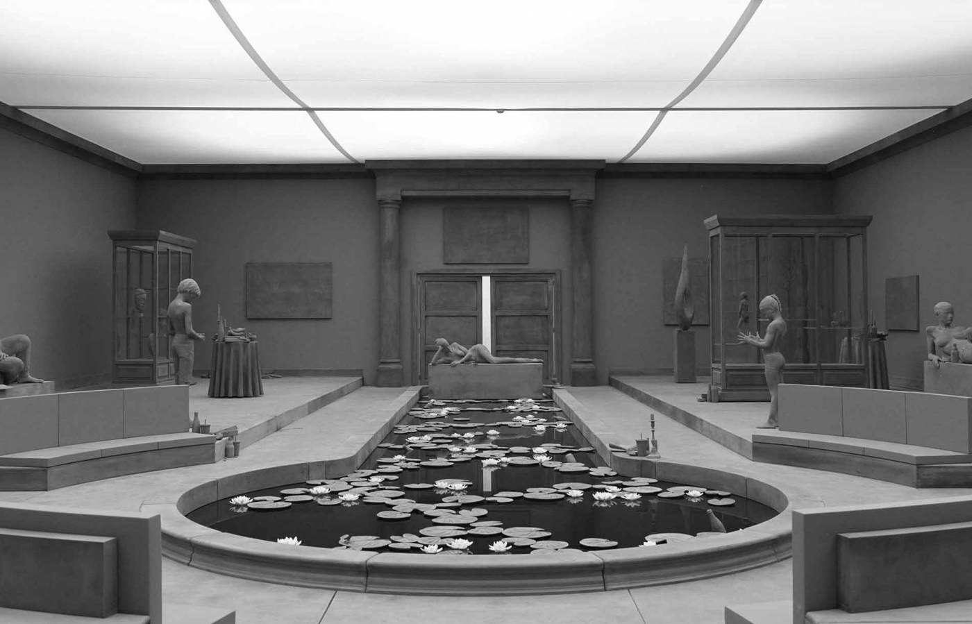 Hans Op de Beeck: THE COLLECTOR'S HOUSE, 2016. Rauminstallation (verschiedene Materialien), 20 x 12,5 x 4 m. © Hans Op de Beeck