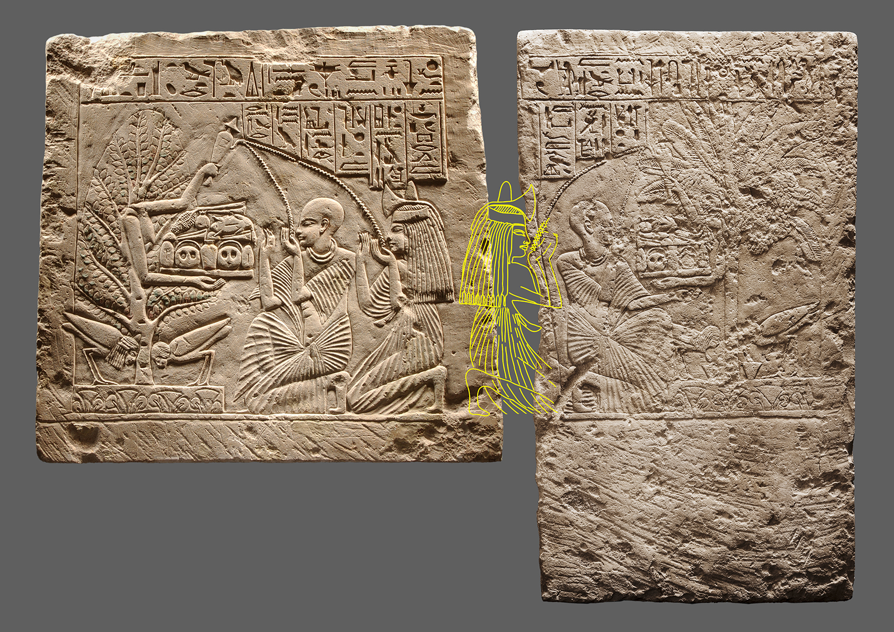 Teile des Baumgöttinnen-Relief Hannover – Berlin. © Museen für Kulturgeschichte Hannover, Christian Rose 