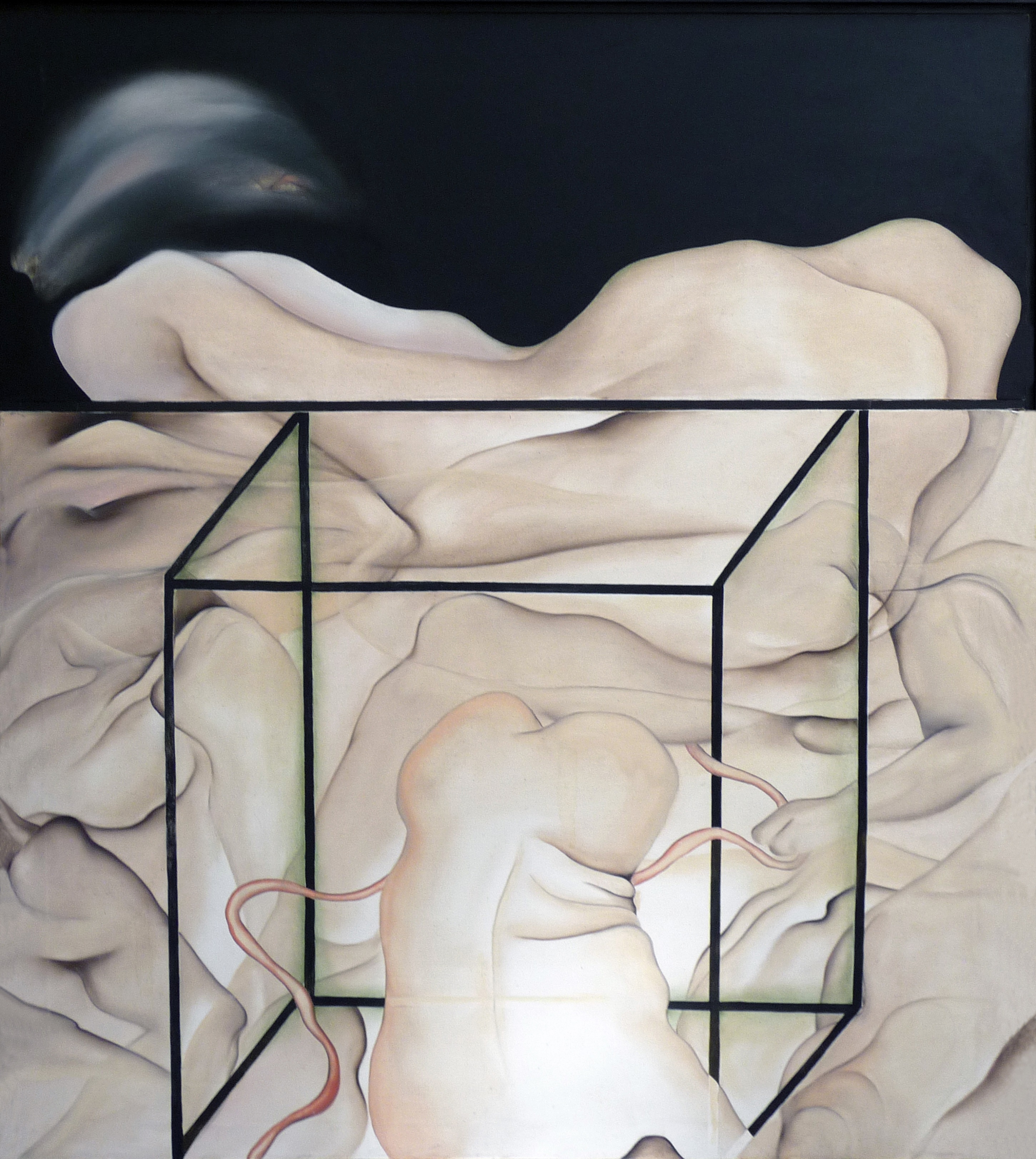 Maina-Miriam Munsky - Geburt II, 1967, Acryl auf Nessel, 136 x 120 cm
