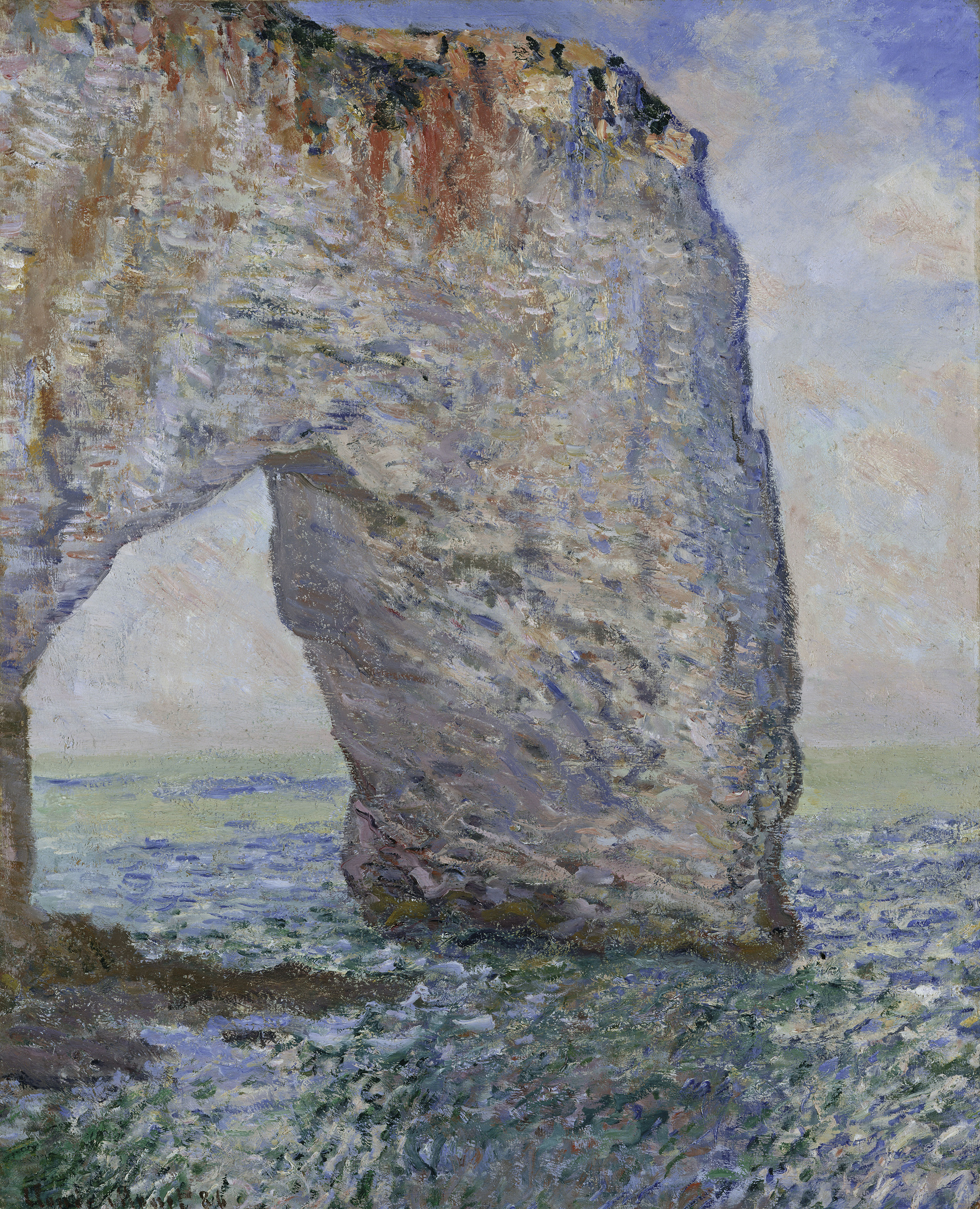 Claude Monet: Étretat. Die Manneporte, 1885/86. Öl auf Leinwand, 81,3 x 65,4 cm. The Metropolitan Museum of Art, New York. Bequest of Lillie P. Bliss, 1931. © bpk | The Metropolitan Museum of Art