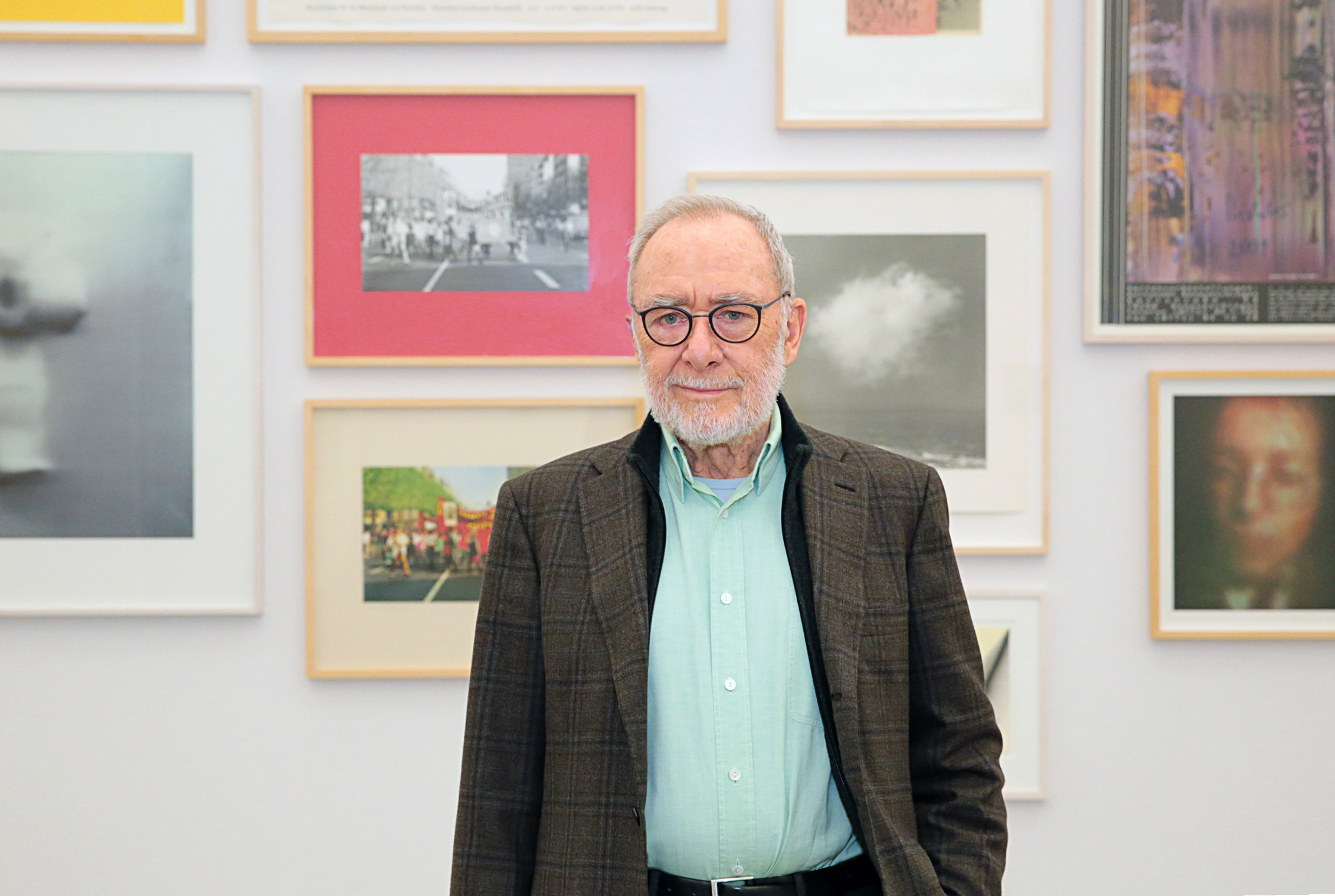 Gerhard Richter in der Ausstellung Gerhard Richter. Die Editionen. im Museum Folkwang. Foto: Museum Folkwang, Jens Nober