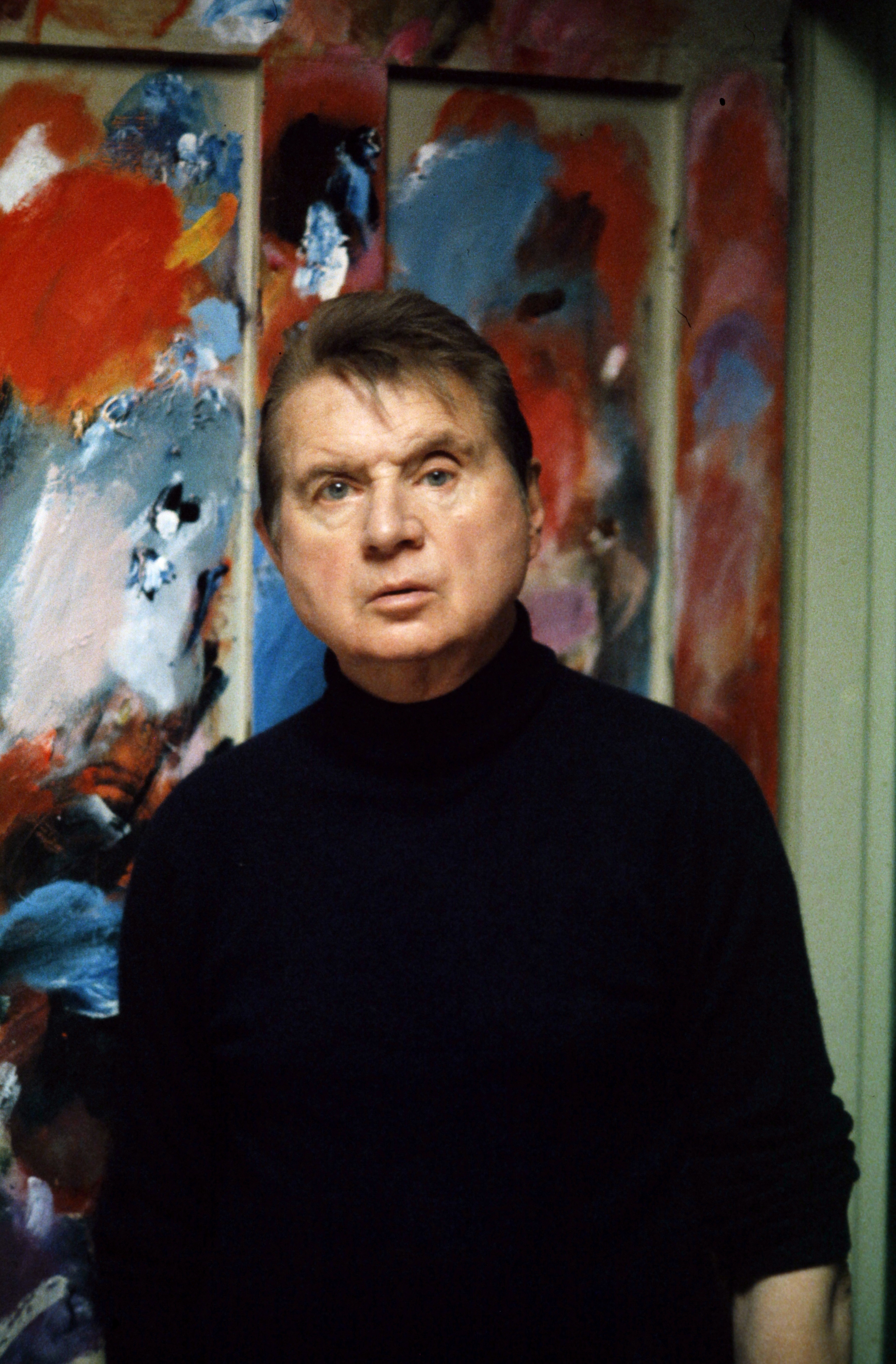 Francis Bacon in seinem Atelier. Foto: Edward Quinn, 1979. Edward Quinn Archive. Copyright edwardquinn.com 