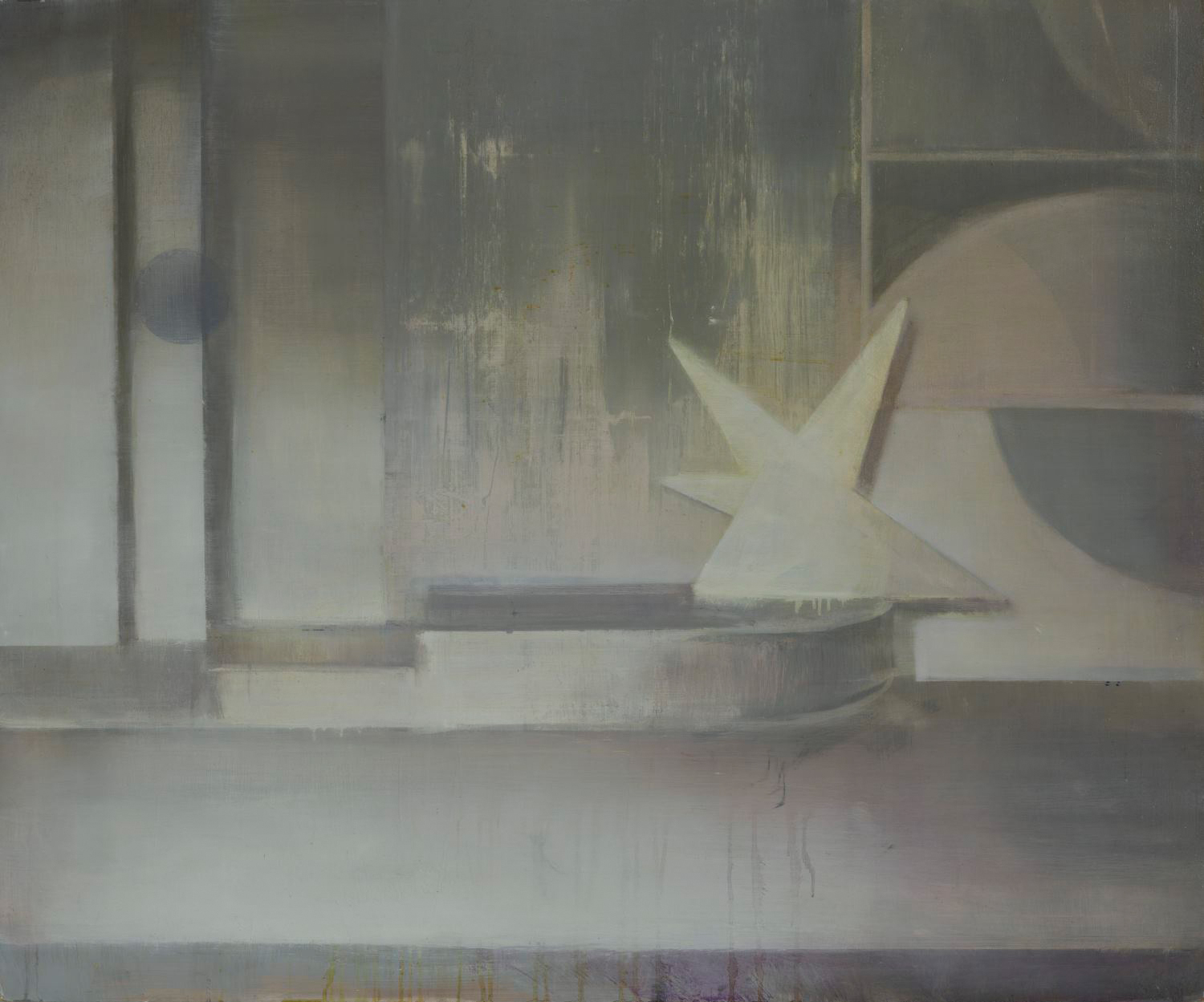 Eric Keller, Lüttewitz III, 2026, Öl auf Holz, 100 x 120 cm, @ Eric Keller, courtesy Galerie Poll, Berlin
