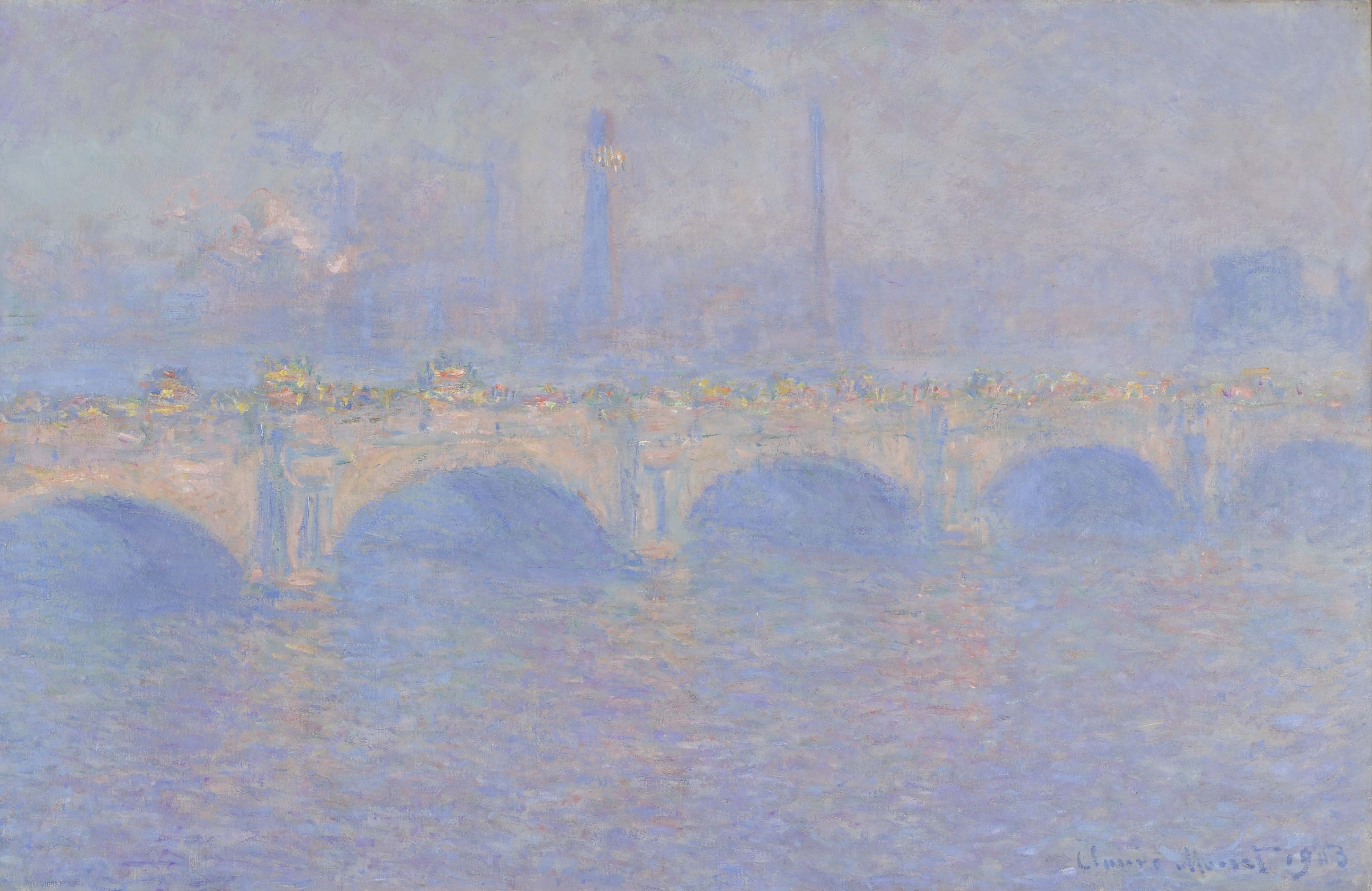 Claude Monet (1840-1926) Waterloo Bridge, 1903, Öl auf Leinwand, 65 x 100 cm © The Scharf Collection, Foto: Ruland Photodesign