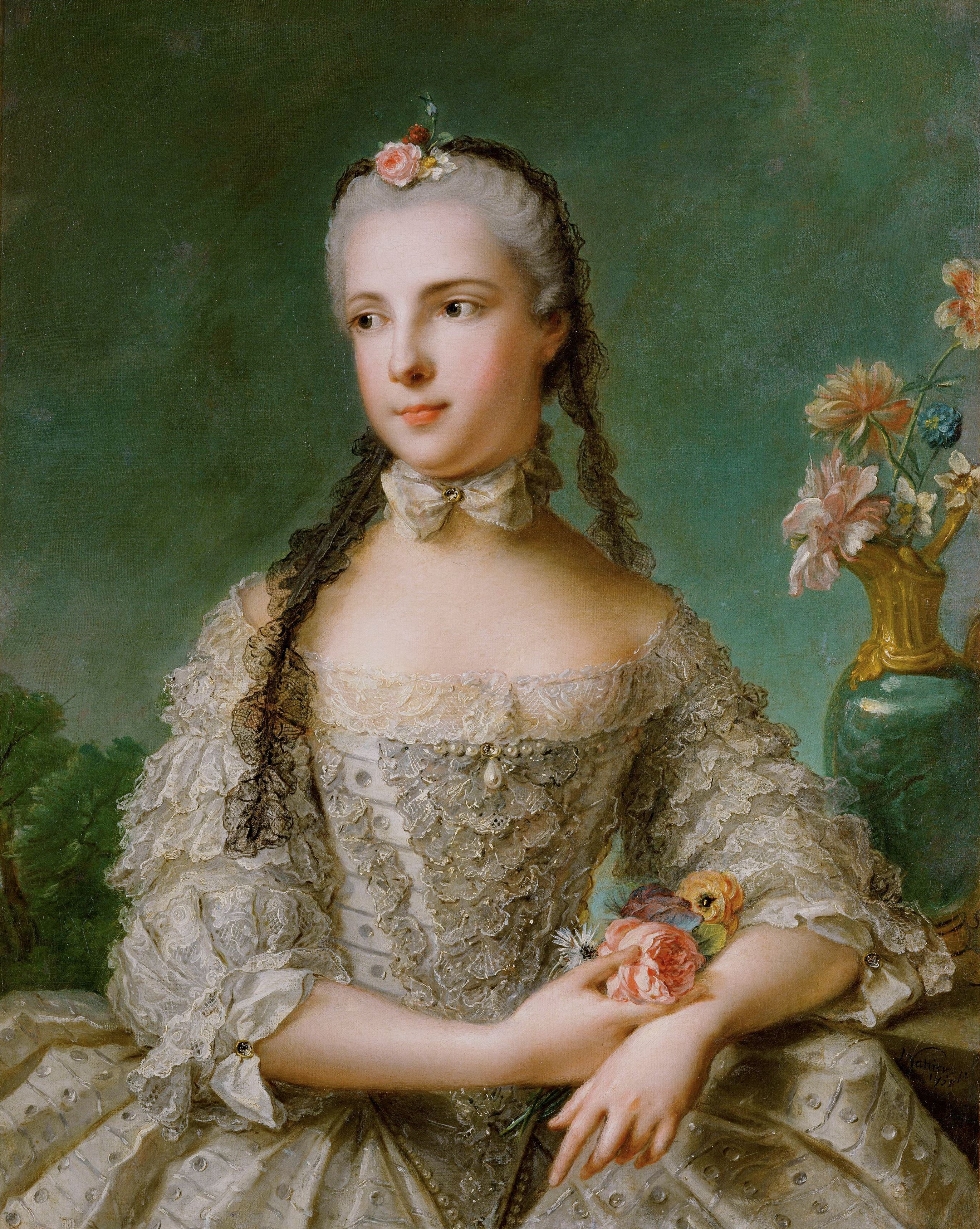 Prinzessin Maria Isabella von Parma (1741–1763), Gemahlin von Joseph II.. Kunsthistorisches Museum Wien. Jean Marc Nattier d. J, 1758 datiert. Gemälde. © KHM–Museumsverband Wien