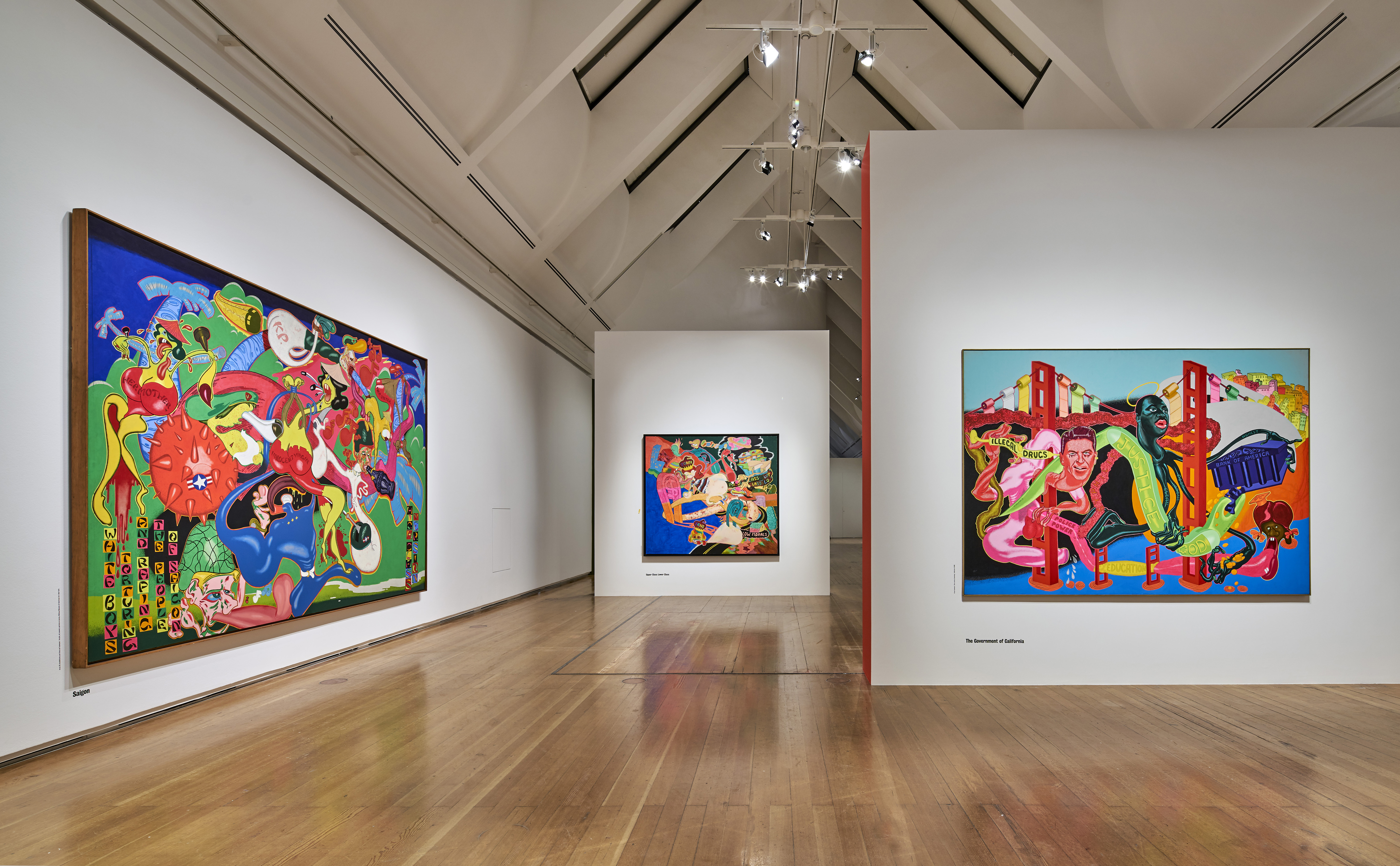 PETER SAUL, Ausstellungsansicht © Schirn Kunsthalle Frankfurt, 2017, Foto: Norbert Miguletz