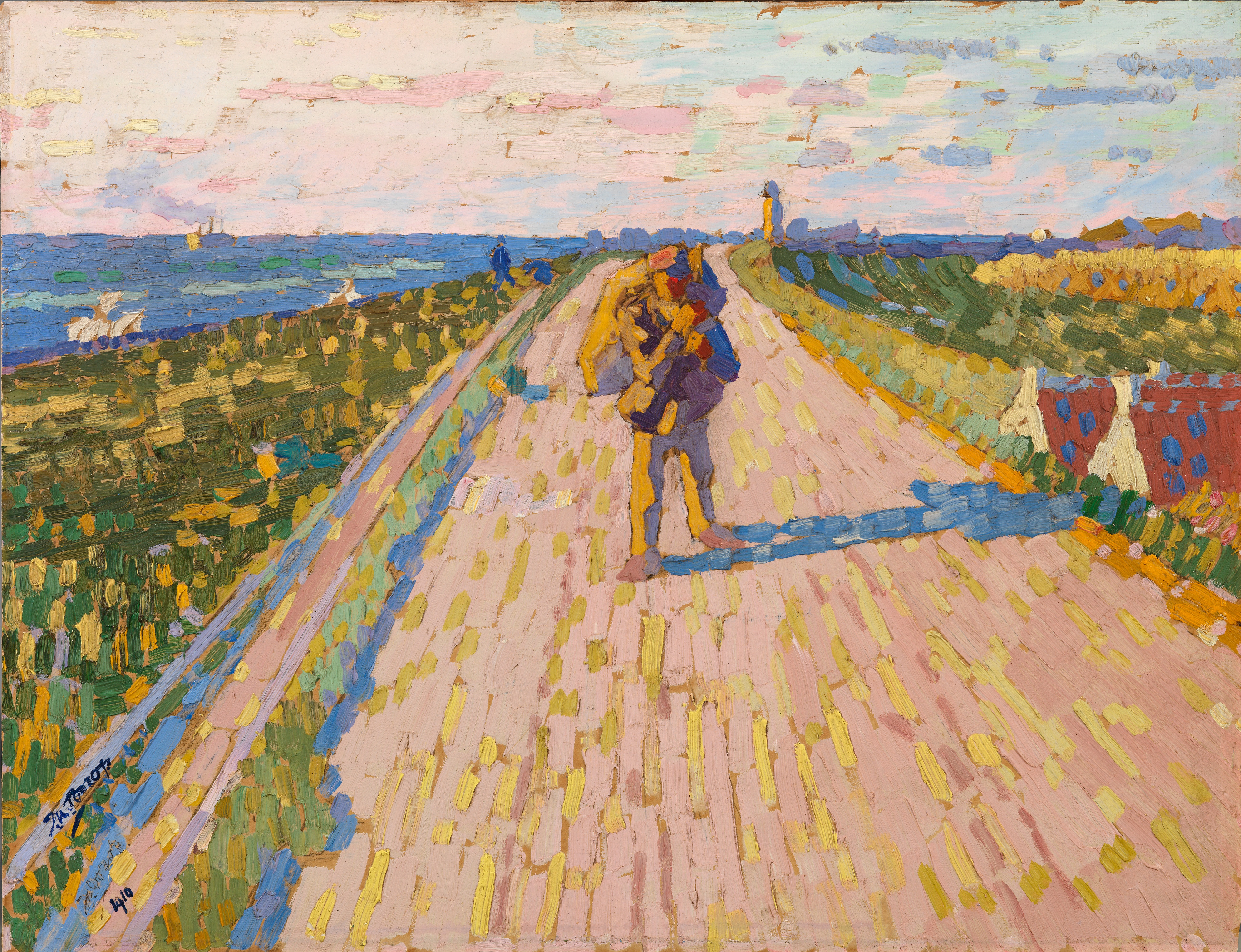 Jan Toorop, Deichweg bei Westkapelle, 1910, Museum Kunst der Westküste, Foto: Kunde