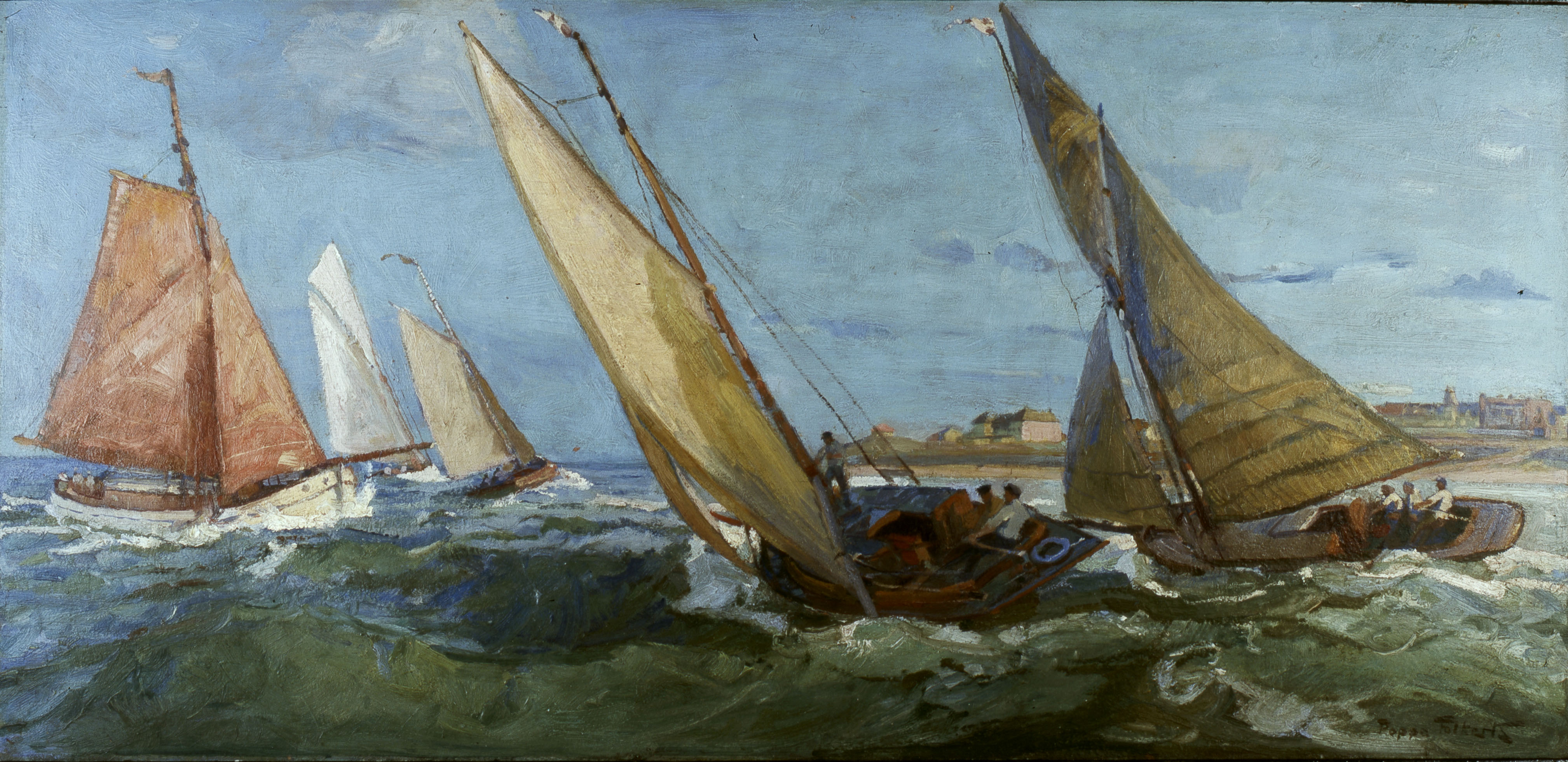 Poppe Folkerts: Bundesregatta vor Norderney, 1927. Copyright: Poppe-Folkerts-Stiftung