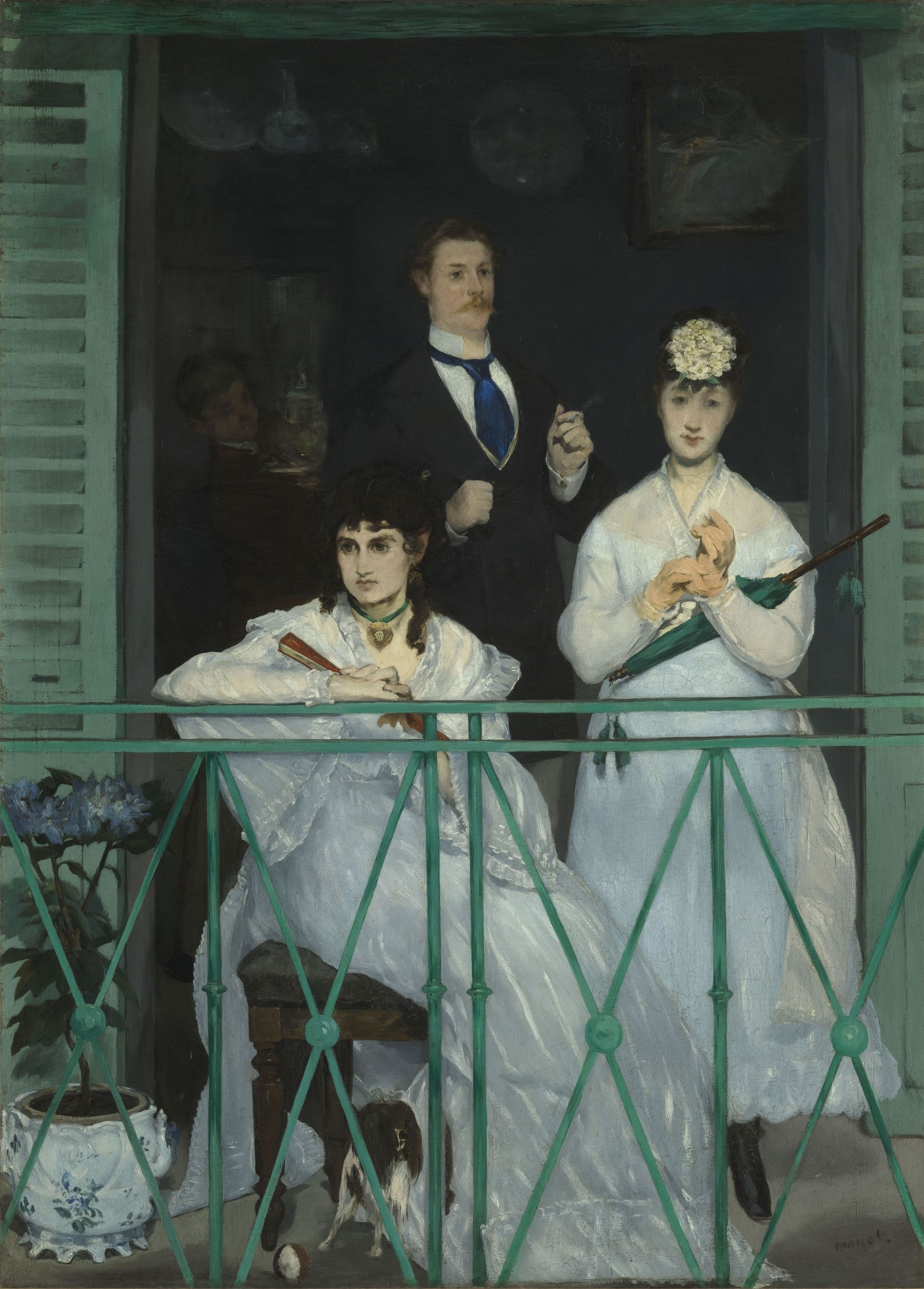 Le balcon / Der Balkon, um 1868/69. Édouard Manet. Öl auf Leinwand, 170 x 124,5 cm. Musée d’Orsay, Paris © bpk/RMN – Grand Palais. Foto: Hervé Lewandowski 