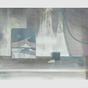 ERic Keller - Kulturhaus 7, 2023, Öl auf Holz, 90 x 110 cm