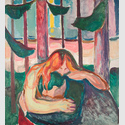 Edvard Munch (1863–1944) Vampir im Wald, 1916–1918 Öl auf Leinwand, 149 x 137 cm Munchmuseet, Oslo © Munchmuseet, Oslo