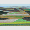 Gerhard Taubert, Felder, 1985, Acryl auf Leinwand, 50 x 60 cm 