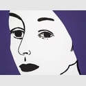 Alex Katz Ada Black & Purple