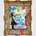 Mr. Brainwash - 2026 Vandalized Canvas Balloon Girl